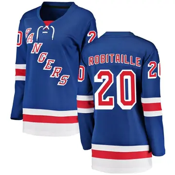Women's Luc Robitaille New York Rangers ＃20 Breakaway Blue Home Jersey