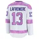 Youth Alexis Lafreniere New York Rangers ＃13 Premium White 2024 Hockey Fights Cancer Practice Jersey
