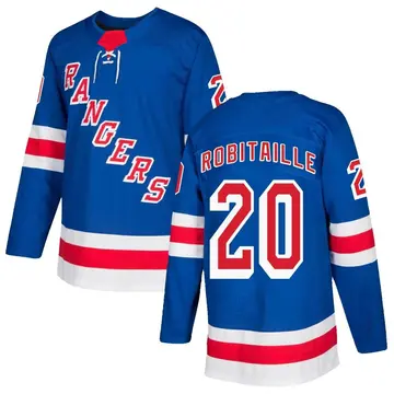 Youth Luc Robitaille New York Rangers ＃20 Authentic Royal Blue Home Jersey