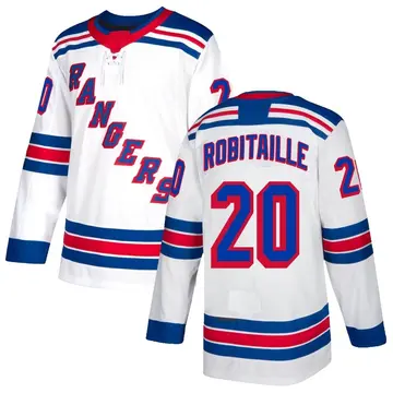 Youth Luc Robitaille New York Rangers ＃20 Authentic White Jersey